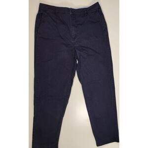 Boden Men’s Navy Chino Pants Casual Flat Front Cotton Blend Size 40x30